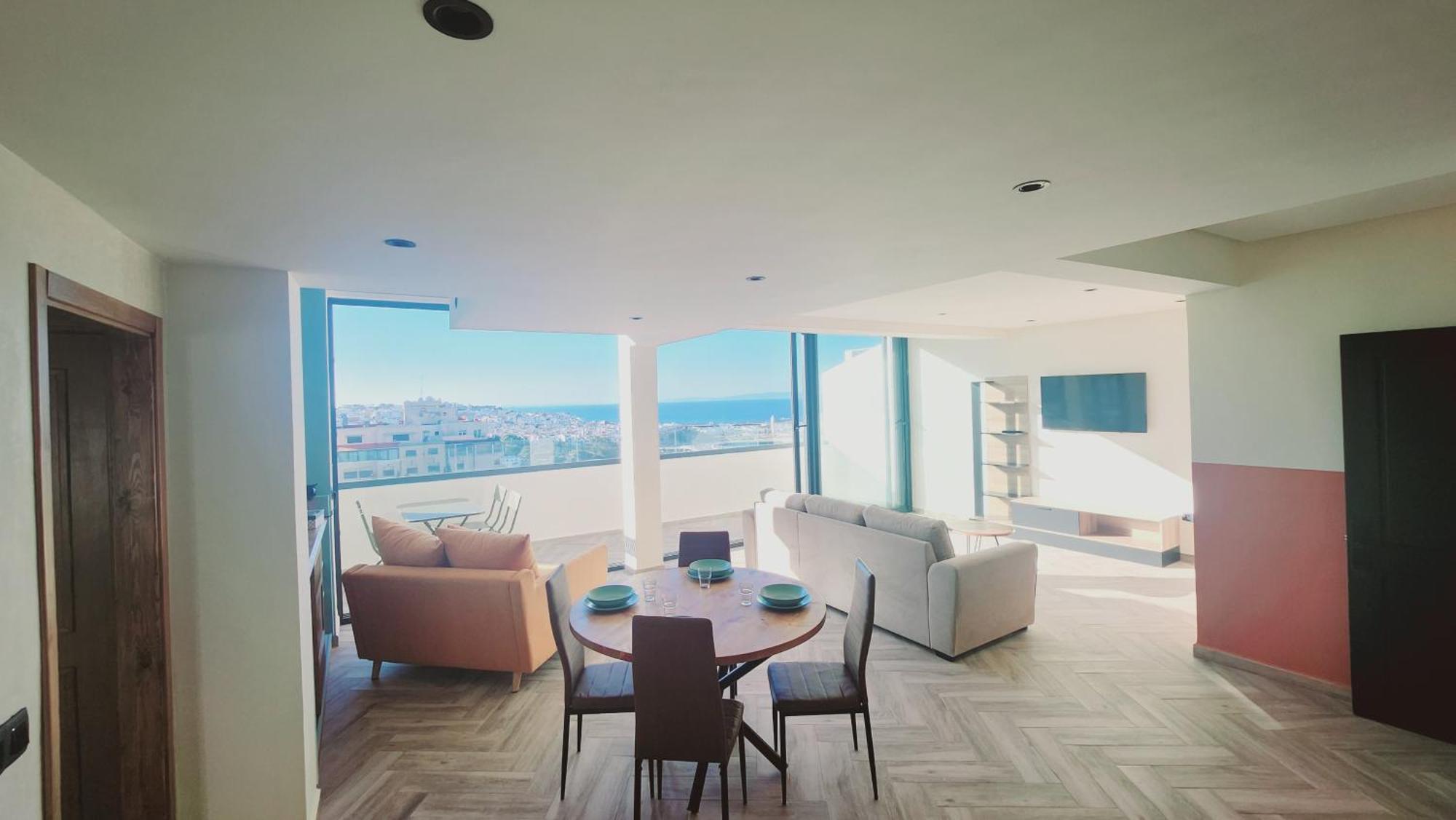 Appartement Vue Sur Mer Tangeri Esterno foto
