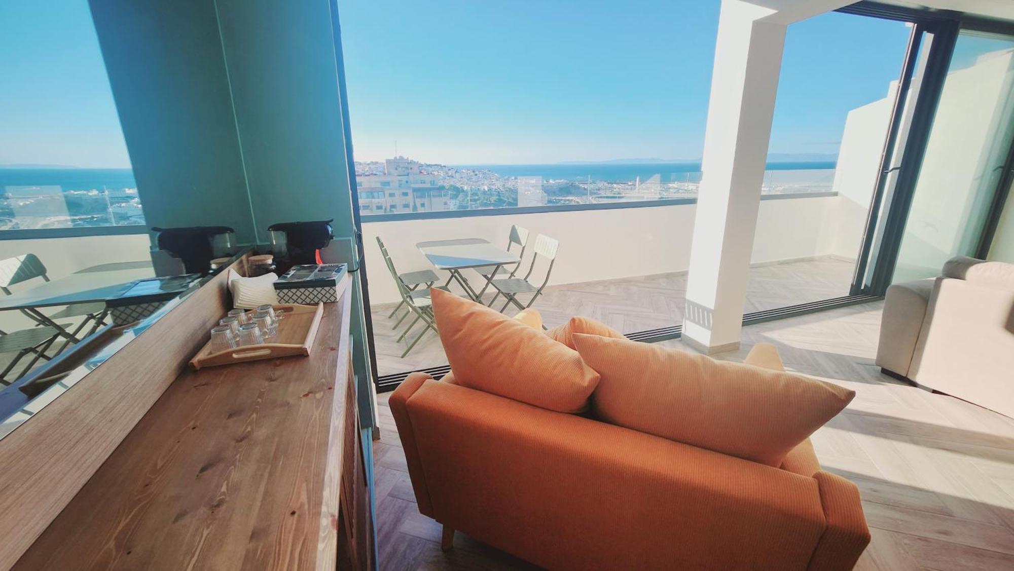 Appartement Vue Sur Mer Tangeri Esterno foto
