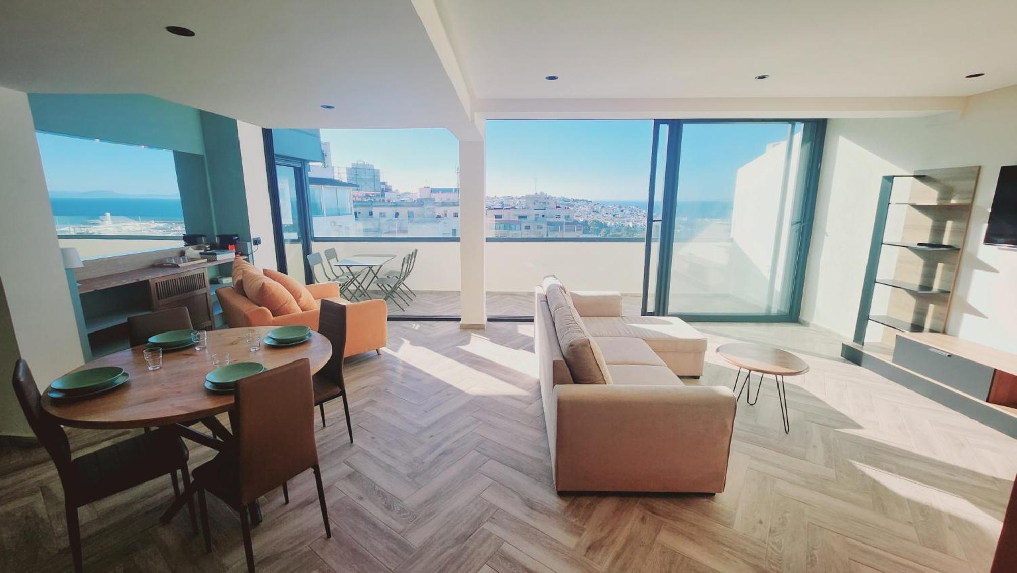 Appartement Vue Sur Mer Tangeri Esterno foto